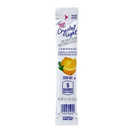 Green Rabbit Holdings CRYSTAL LIGHT On-The-Go Sugar-Free Drink Mix Lemonade, 30 Count, 2 Pack 30700153